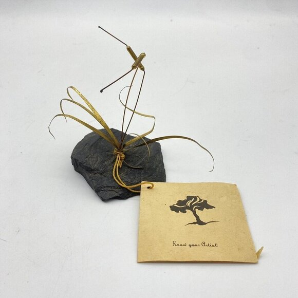 Artes Metalicas Jake R. Flores Vintage MCM Plant Metal and Quartz Sculpture - Picture 2 of 16